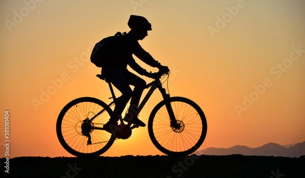 Obraz Crazy bike doing morning exercise