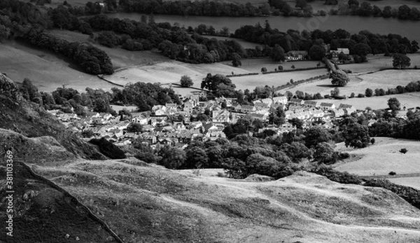 Obraz mountain town landscape