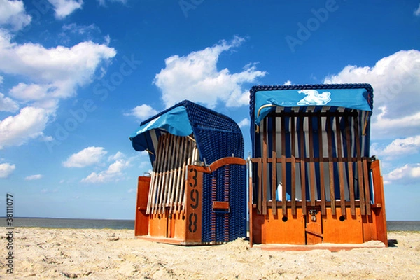 Fototapeta Strandkorb