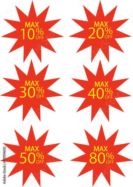 Obraz バーゲン　セール　アイコン　マックス