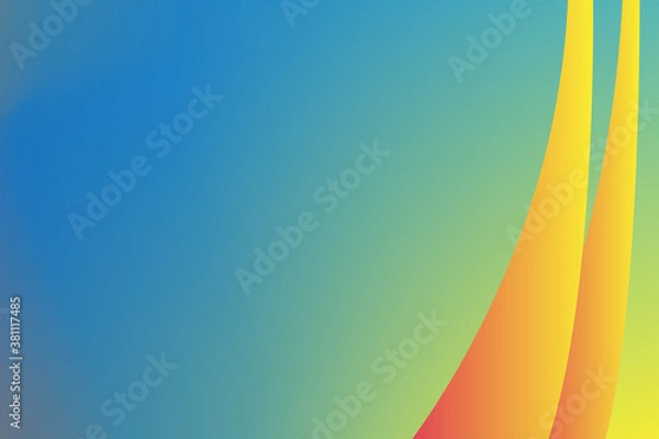 Fototapeta Abstract Blue, yellow, color gradient background design