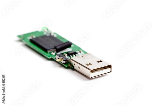 Fototapeta Open USB flash drive