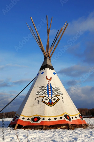Fototapeta Classic native Indian tee-pee