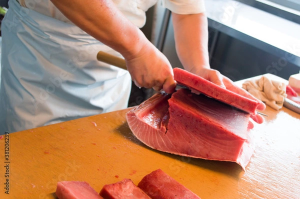 Obraz マグロ　さばく