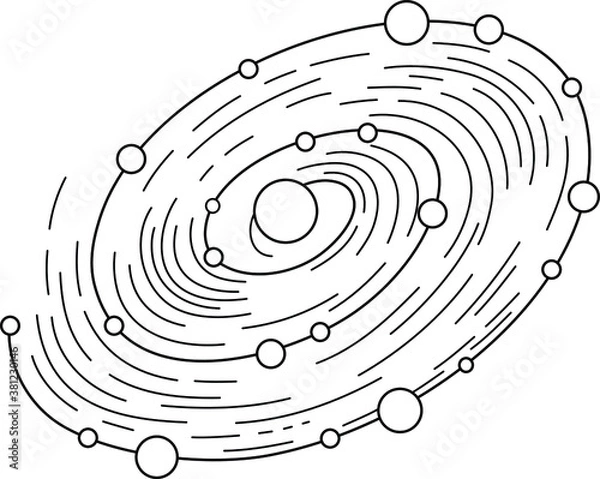 Fototapeta Galaxy necklace