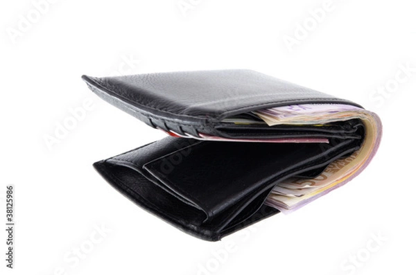 Fototapeta Prall gefüllte Geldbörse