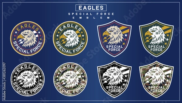 Obraz イーグル・スペシャルフォースのエンブレムイラスト