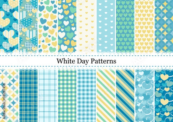 Obraz ホワイトデーイメージのパターンスウォッチ集
