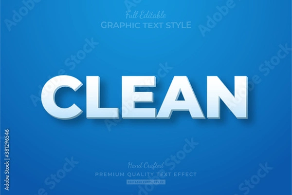 Fototapeta Clean Editable Text Style Effect Premium