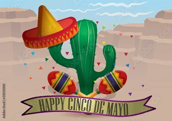 Fototapeta cinco de mayo design