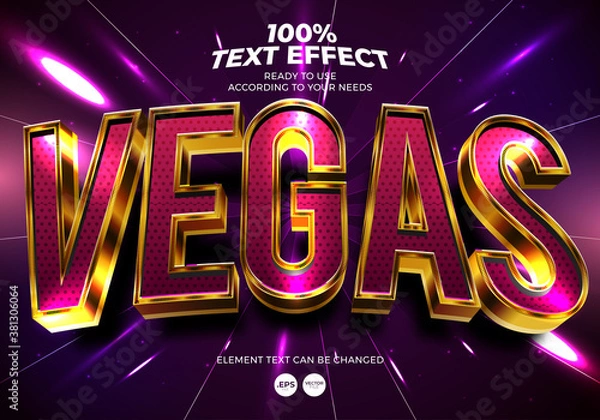 Obraz Editable text effect. Element Can be Changed