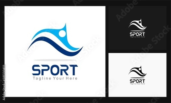 Obraz sport concept design logo