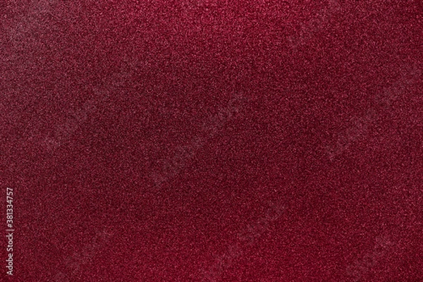 Obraz Dark red grainy background with small granules, Christmas grunge texture