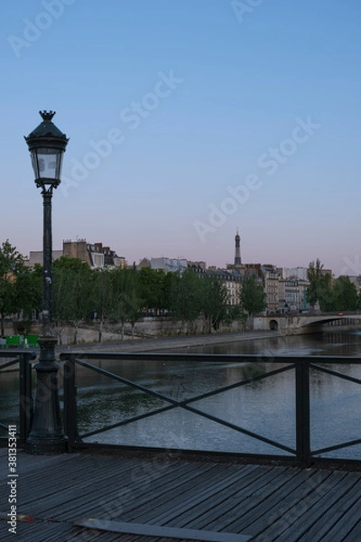 Obraz morning in pont des arts in paris 