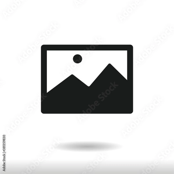Fototapeta Image icon vector . Picture sign