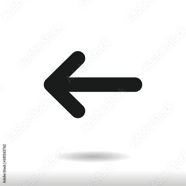 Fototapeta Left Arrow icon vector eps 10