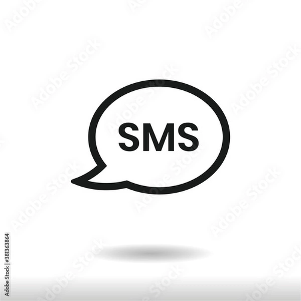 Fototapeta Sms Bubble icon vector eps 10