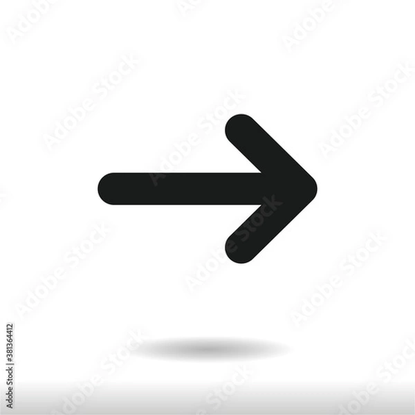Fototapeta Right Arrow icon vector eps 10