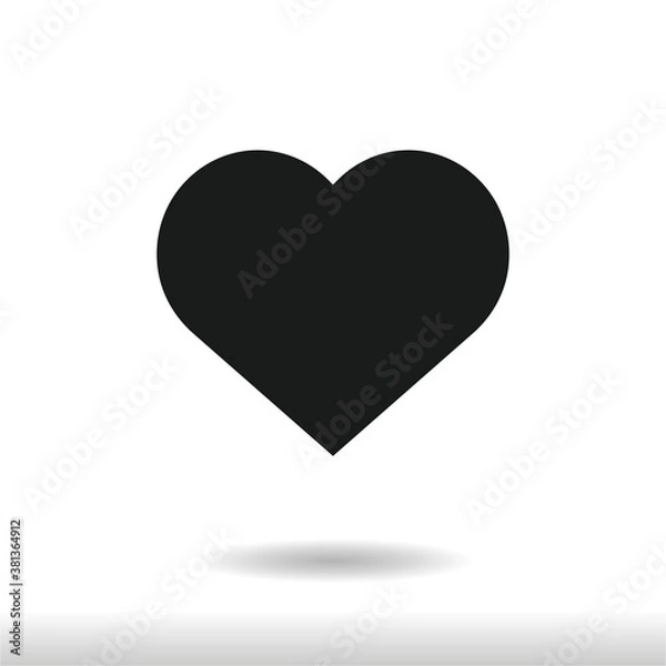 Fototapeta Heart icon vector . Like sign