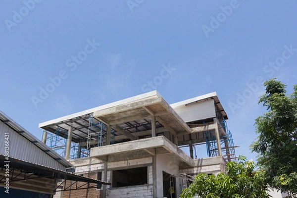 Fototapeta building under construction