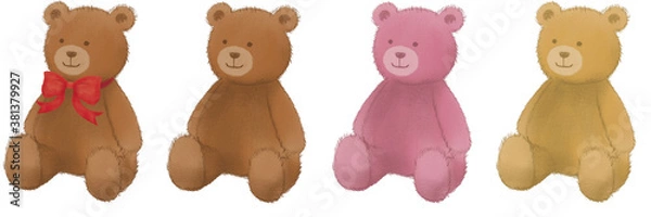 Fototapeta テディーベアのイラスト
