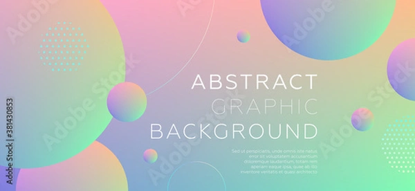 Fototapeta Abstract background with beautiful liquid fluid geometric elements for posters, placards and brochures. Eps10 vector illustration.