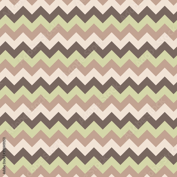 Fototapeta Vector background bright and colorful made of zig zag stripes