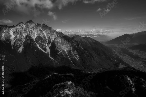 Fototapeta The mountainous landscape