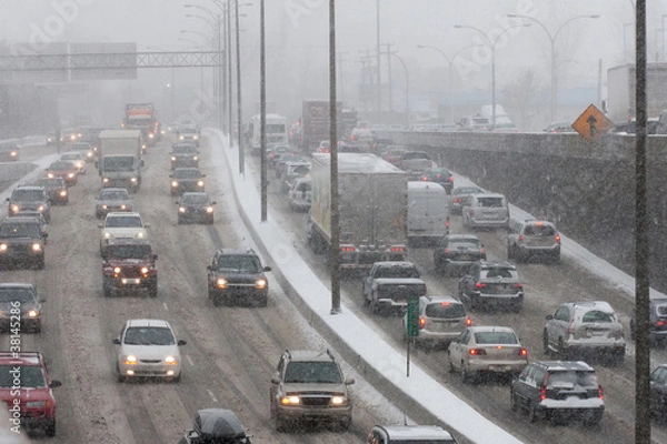 Obraz Winter driving