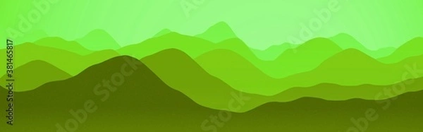 Fototapeta nice hills ridges in the dusk time digital graphic background texture illustration