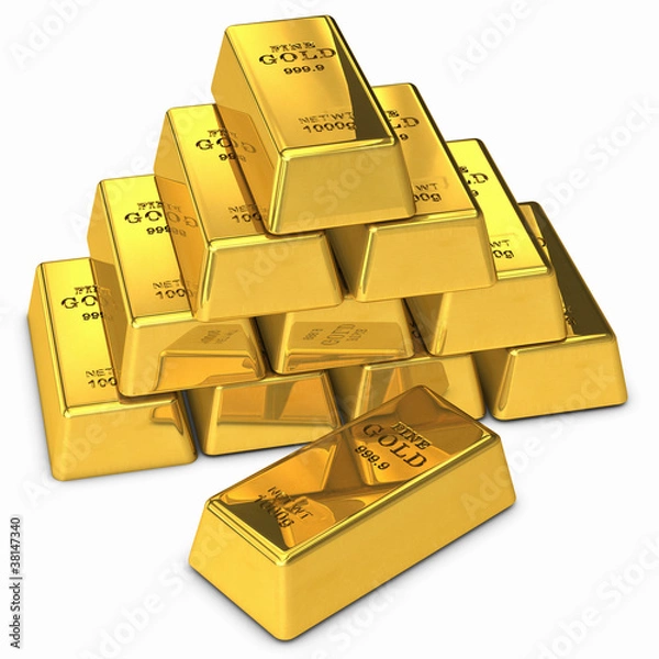 Obraz Goldbarren Gold