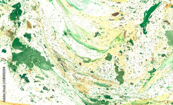 Fototapeta abstract marble watercolor background on paper
