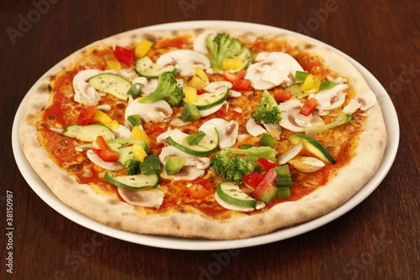 Fototapeta Pizza, Broccoli,