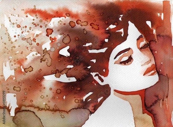 Obraz piekna kobieta