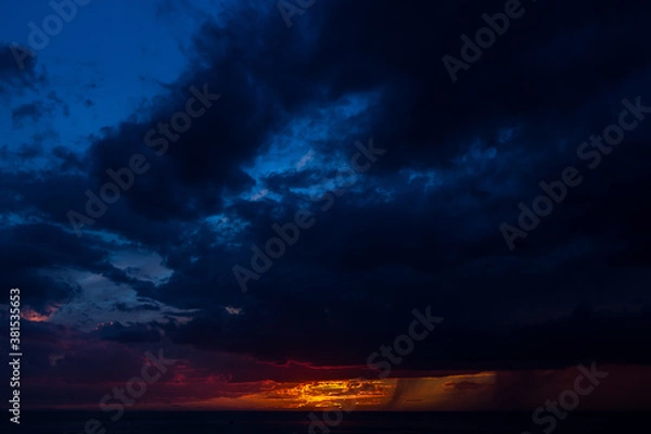 Obraz clouds over the sea