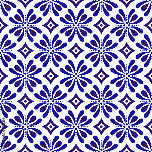 Fototapeta cute blue pattern