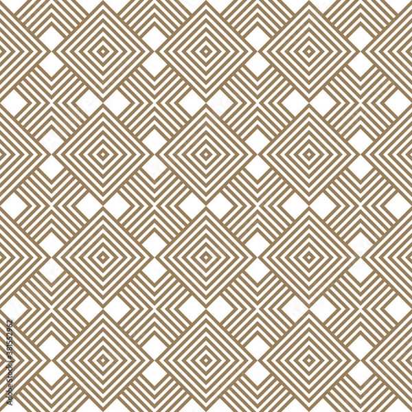 Fototapeta Etnic seamless pattern. Line art. Sketch vector stock illustration. EPS 10