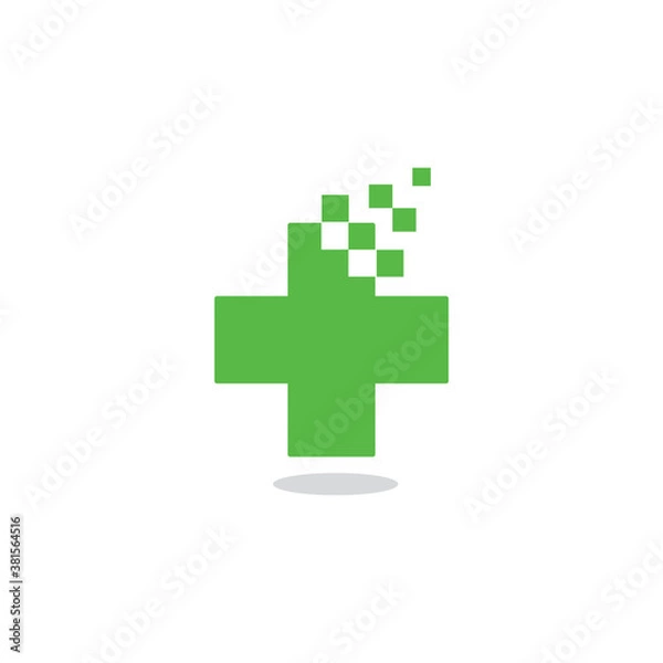 Fototapeta Digital Medic vector , Technology Logo