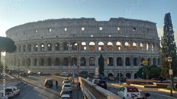Fototapeta colosseum at night