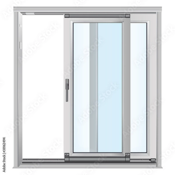 Obraz plastics glasses windows on the white background - vector