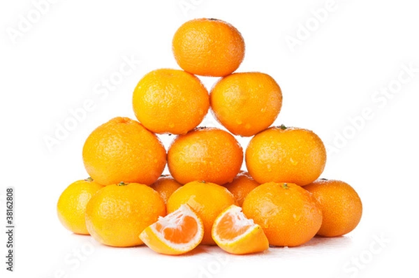 Fototapeta fresh orange mandarin