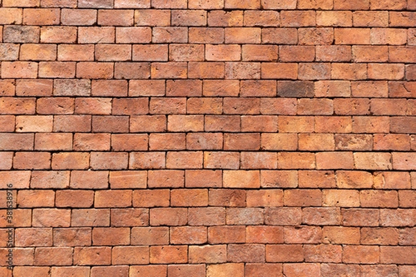 Fototapeta old brick wall with copy space Royalty high-quality free stock photo image of blank, empty background for texture