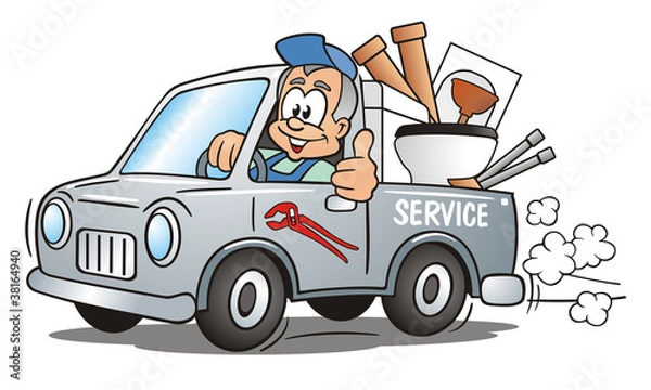 Obraz Plumber Service Van