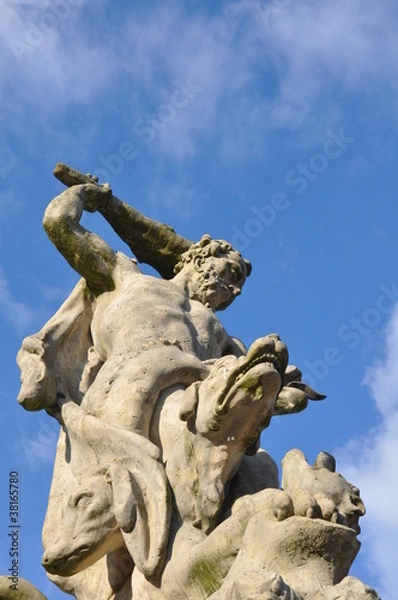 Fototapeta Posąg na tle nieba, Pałac Branickich, Białystok