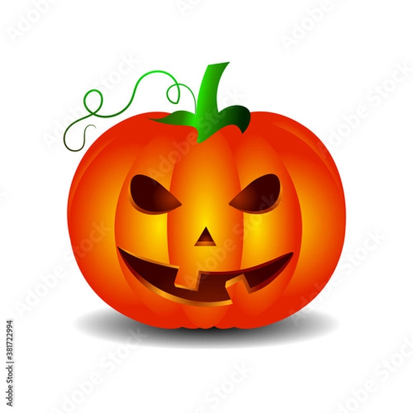 Obraz Halloween pumpkin. Element for sticker, logo, emblem
