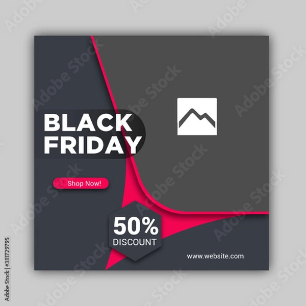 Obraz Social banner design