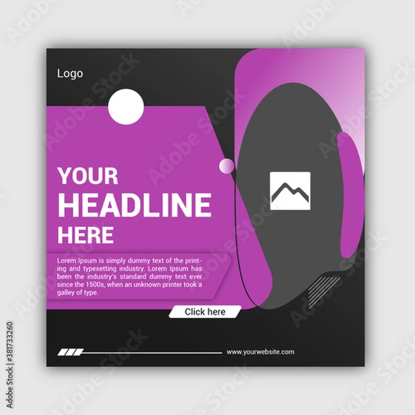 Obraz Social banner design