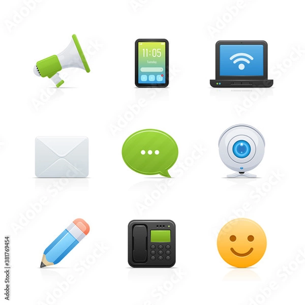 Obraz Communication icons