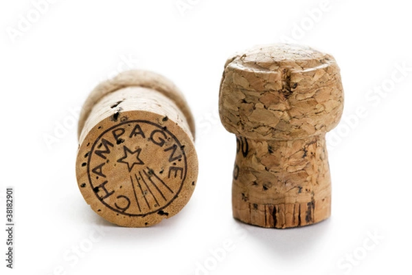 Fototapeta champagne corks