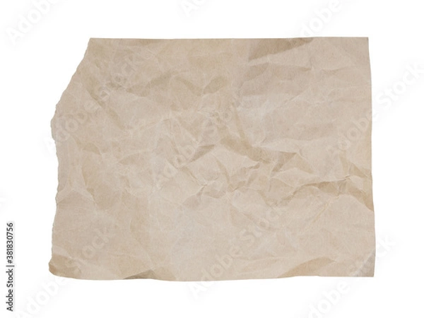 Obraz Brown paper torn from a notebook